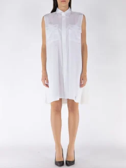 SACAI Abiti<ABITO A CAMICIA THOMAS MASON Bianco