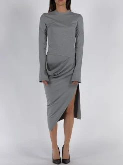 JW ANDERSON Abiti<ABITO ASYMMETRIC DRAPED Grigio