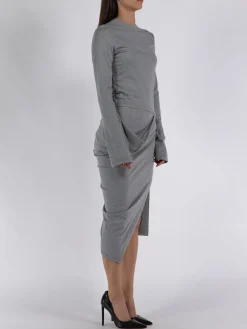 JW ANDERSON Abiti<ABITO ASYMMETRIC DRAPED Grigio