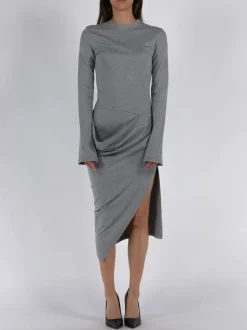 JW ANDERSON Abiti<ABITO ASYMMETRIC DRAPED Grigio