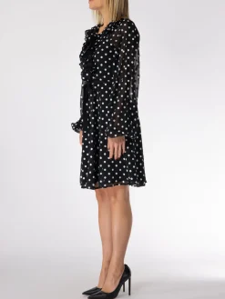 ROTATE BIRGER CHRISTENSEN Abiti<ABITO CORTO CON RUCHES Bianco, Nero