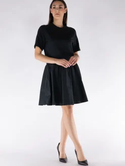 MONCLER Abiti<ABITO CORTO IN COTONE Nero