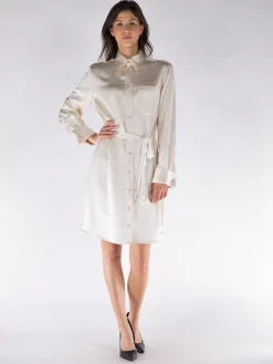 WALES BONNER Abiti<ABITO FLOW CAMICIA Bianco