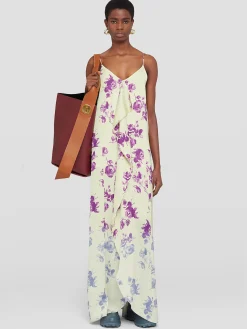 JIL SANDER Abiti<ABITO FLOWER Beige, Viola