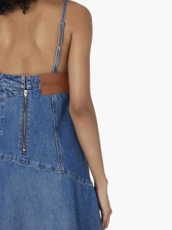 JW ANDERSON Abiti<ABITO IN DENIM CON DESIGN ATTORCIGLIATO Blu