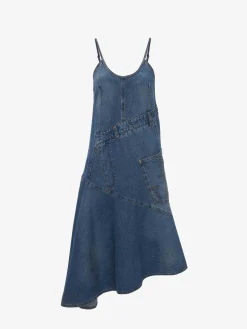 JW ANDERSON Abiti<ABITO IN DENIM CON DESIGN ATTORCIGLIATO Blu