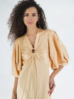 STELLA MCCARTNEY Abiti<ABITO IN RASO Arancione