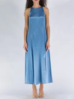 LOULOU STUDIO Abiti<ABITO IN SETA Azzurro