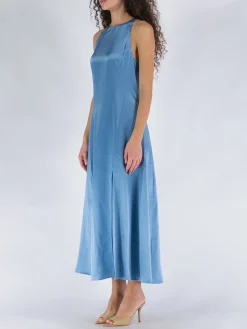 LOULOU STUDIO Abiti<ABITO IN SETA Azzurro