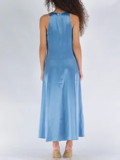 LOULOU STUDIO Abiti<ABITO IN SETA Azzurro