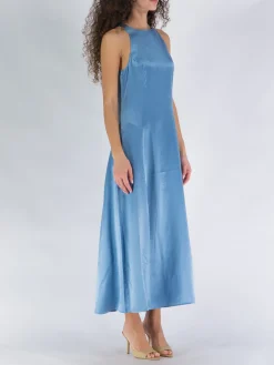 LOULOU STUDIO Abiti<ABITO IN SETA Azzurro