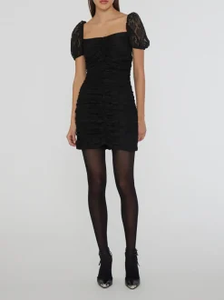 ROTATE BIRGER CHRISTENSEN Abiti<ABITO LACE PUFF SLEEVE Nero