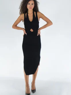 DION LEE Abiti<ABITO LOCK SLIT DRESS Nero