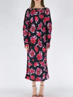 MARNI Abiti<ABITO LUNGO Nero, Rosso