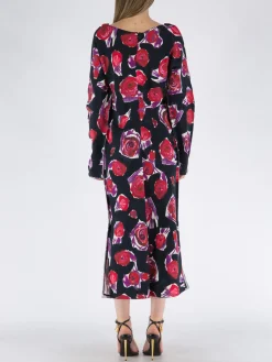 MARNI Abiti<ABITO LUNGO Nero, Rosso
