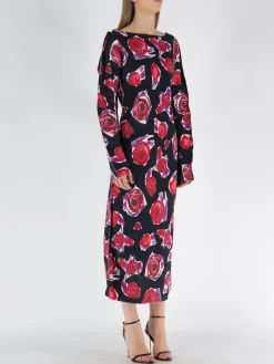 MARNI Abiti<ABITO LUNGO Nero, Rosso