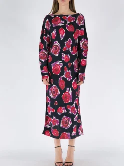 MARNI Abiti<ABITO LUNGO Nero, Rosso