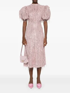 ROTATE BIRGER CHRISTENSEN Abiti<ABITO LUNGO CON PAILLETTES Rosa