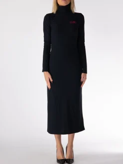 MM6 MAISON MARGIELA Abiti<ABITO LUNGO CON STAMPA GRAFICA Nero