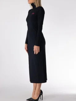 MM6 MAISON MARGIELA Abiti<ABITO LUNGO CON STAMPA GRAFICA Nero