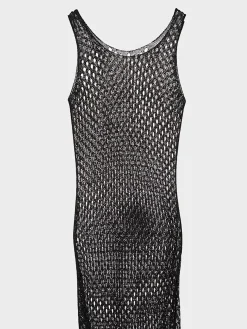 DION LEE Abiti<ABITO METALLIC Nero