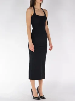 THE ATTICO Abiti<ABITO MIDI Nero