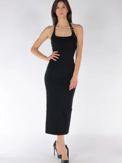 THE ATTICO Abiti<ABITO MIDI Nero