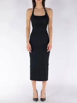 THE ATTICO Abiti<ABITO MIDI Nero