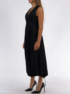JIL SANDER Abiti<ABITO MIDI 106 Nero
