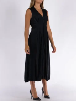 JIL SANDER Abiti<ABITO MIDI 106 Nero