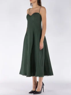 SIMKHAI Abiti<ABITO MIDI ANALISE S/L BUSTIER Verde
