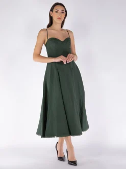 SIMKHAI Abiti<ABITO MIDI ANALISE S/L BUSTIER Verde