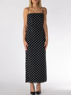 ROTATE BIRGER CHRISTENSEN Abiti<ABITO MIDI CON PAILLETTES Bianco, Nero