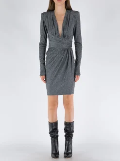 ALEXANDRE VAUTHIER Abiti<ABITO MIDI GLITTER Grigio