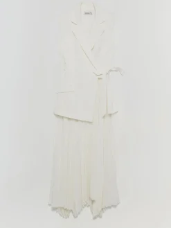 SIMKHAI Abiti<ABITO MIDI HELENA Bianco
