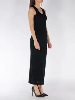 JIL SANDER Abiti<ABITO MIDI IN MAGLIA Nero