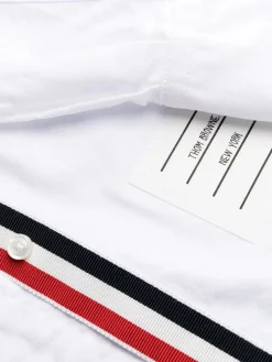THOM BROWNE Abiti<ABITO MIDI POINT COLLAR Bianco