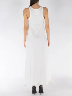 JIL SANDER Abiti<ABITO MIDI SLEEVELESS Bianco
