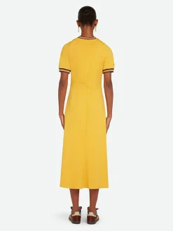 WALES BONNER Abiti<ABITO MIDI WING Giallo