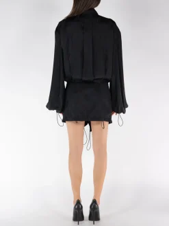 THE ATTICO Abiti<ABITO MINI Nero