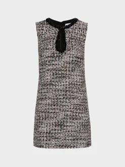 SELF-PORTRAIT Abiti<ABITO MINI BOUCLE EMBELLISHED Bianco, Nero, Rosa