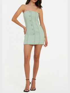 ROTATE BIRGER CHRISTENSEN Abiti<ABITO MINI BOUCLE Verde