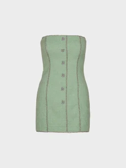 ROTATE BIRGER CHRISTENSEN Abiti<ABITO MINI BOUCLE Verde