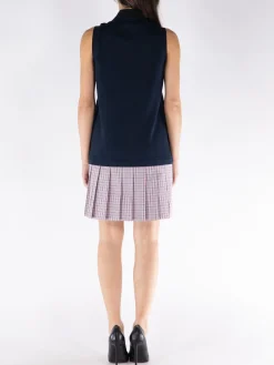 THOM BROWNE Abiti<ABITO MINI CLASSIC PIQUE CHECK Bianco, Nero, Rosso