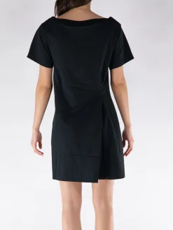 COURREGES Abiti<ABITO MINI COLLO A BARCA Nero