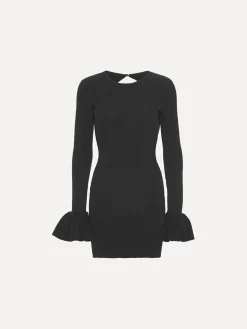 ROTATE BIRGER CHRISTENSEN Abiti<ABITO MINI IN MAGLIA Nero