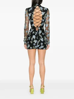 ROTATE BIRGER CHRISTENSEN Abiti<ABITO MINI MESH Azzurro, Nero