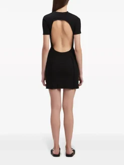 PALM ANGELS Abiti<ABITO MINI MONOGRAM Nero