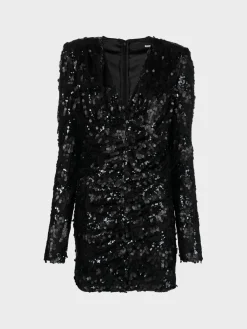 ROTATE BIRGER CHRISTENSEN Abiti<ABITO MINI SEQUINS Nero