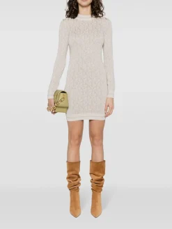 PALM ANGELS Abiti<ABITO MONOGRAM JACQUARD MINI Bianco